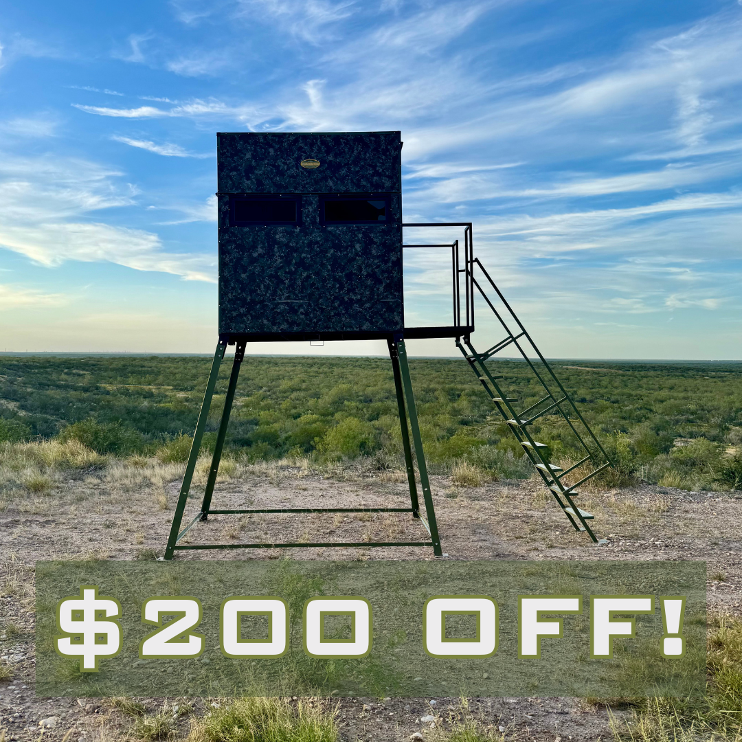 4x6 Camo Deer Blind with 7' Tower
