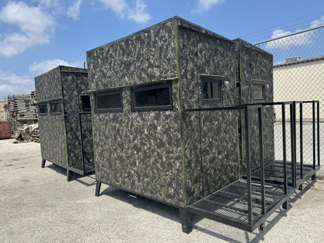 4x6 Camo Deer Blind with 7' Tower