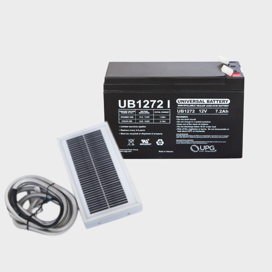 12 Volt Solar Charger and Battery Bundle