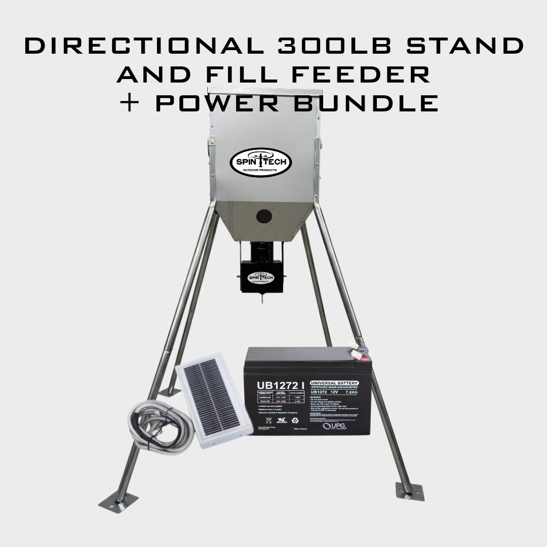 Directional Fish Stand and Fill Feeder - 300LB Capacity