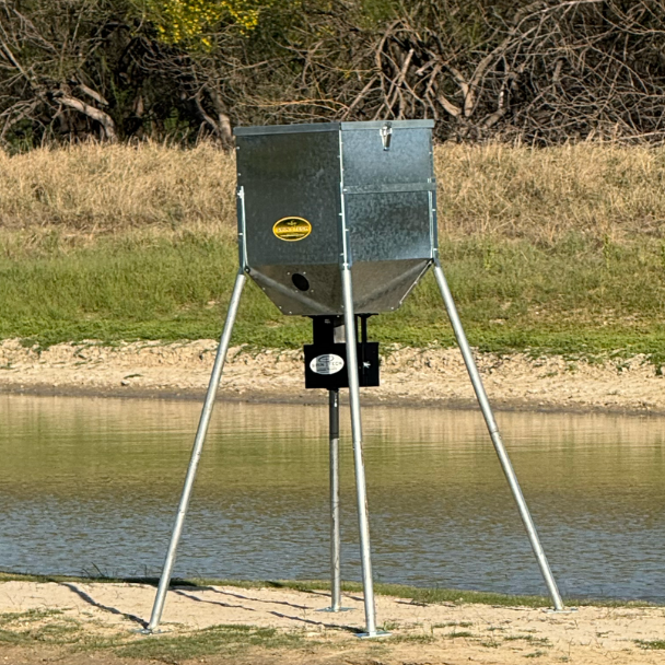 300LB Fish Feeder | Automatic Pond Feeder System | SpinTech 300LB Fish Feeder | Automatic Pond Feeder System | SpinTech