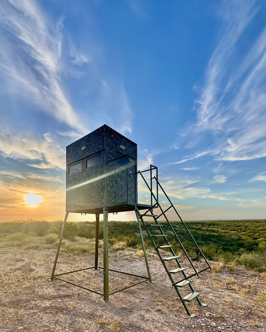 5x7 Camo Deer Blind with 7' Tower