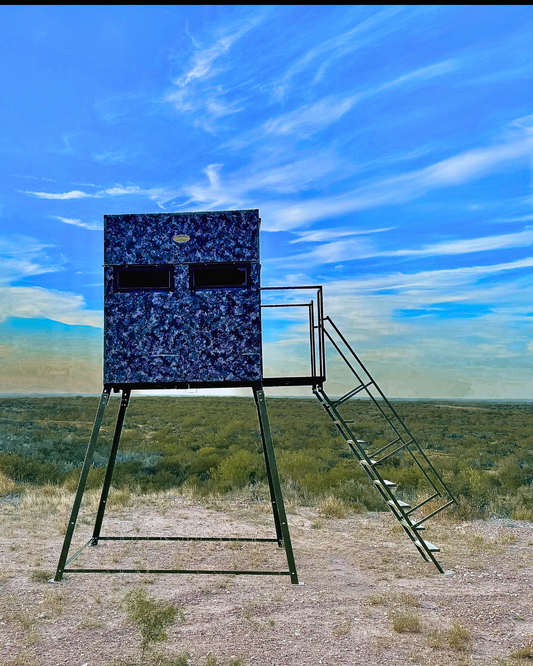 4x6 Camo Deer Blind with 7' Tower