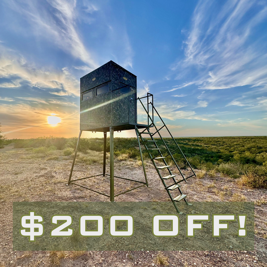 5x7 Camo Deer Blind with 7' Tower