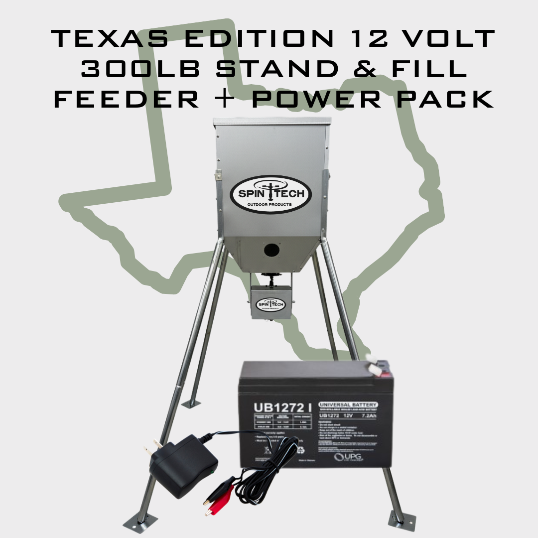 Texas Edition 12 Volt 300LB Stand and Fill Feeder