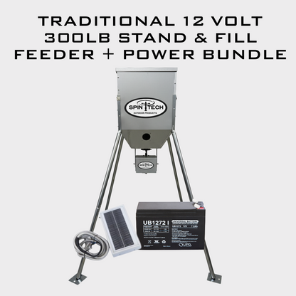Traditional 12 Volt 300LB Stand and Fill Feeder