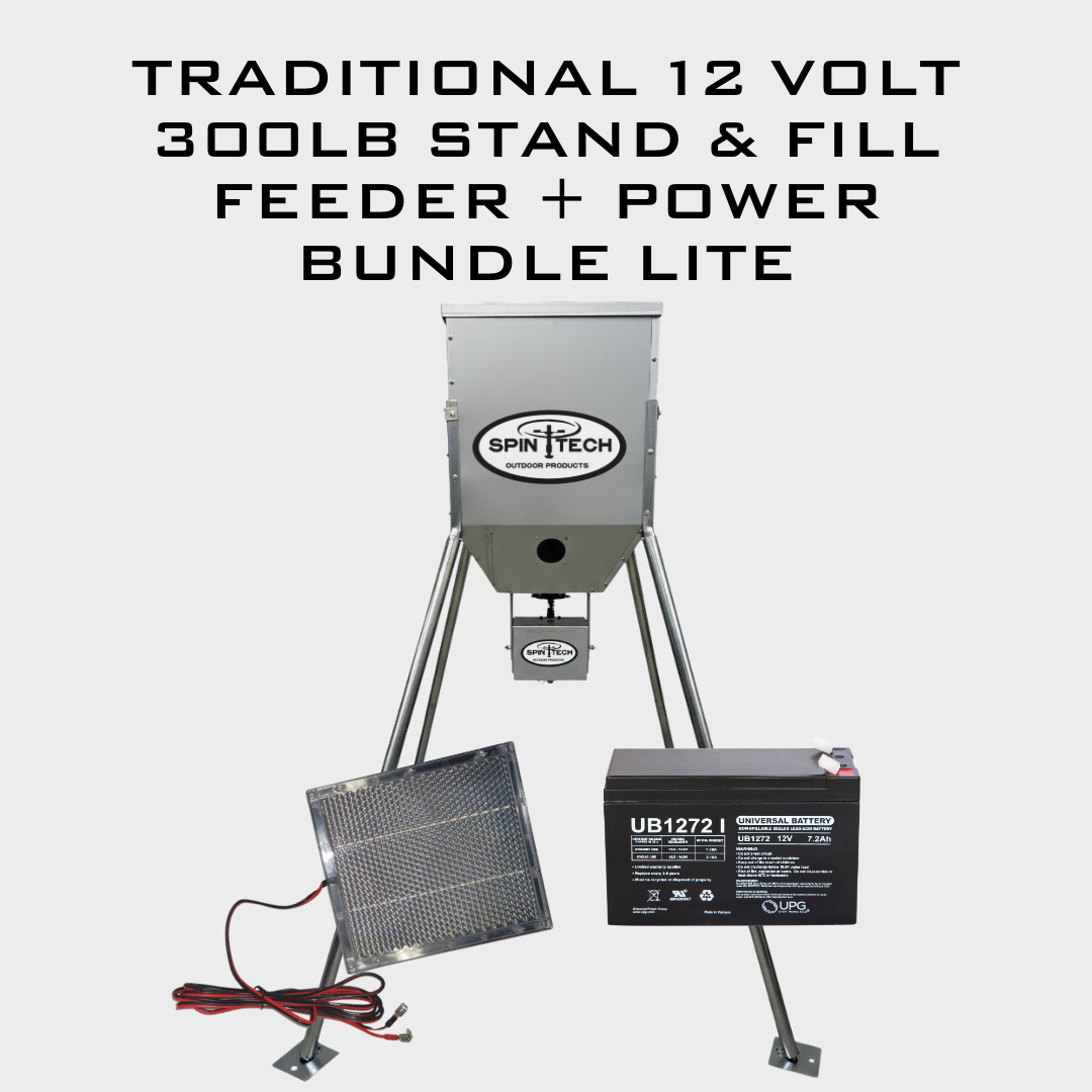 Traditional 12 Volt 300LB Stand and Fill Feeder