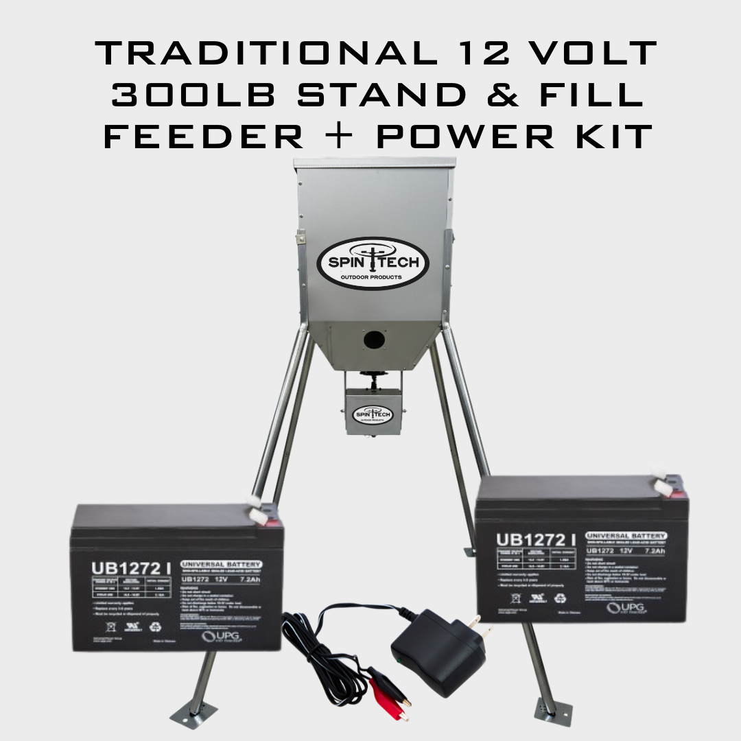 Traditional 12 Volt 300LB Stand and Fill Feeder