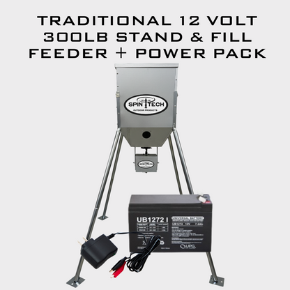 Traditional 12 Volt 300LB Stand and Fill Feeder